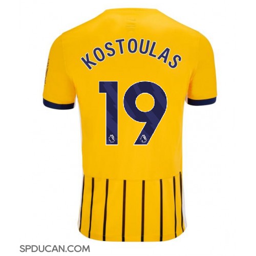 Muški Nogometni Dres Brighton Charalampos Kostoulas #19 Rezervni 2025-26 Kratak Rukav